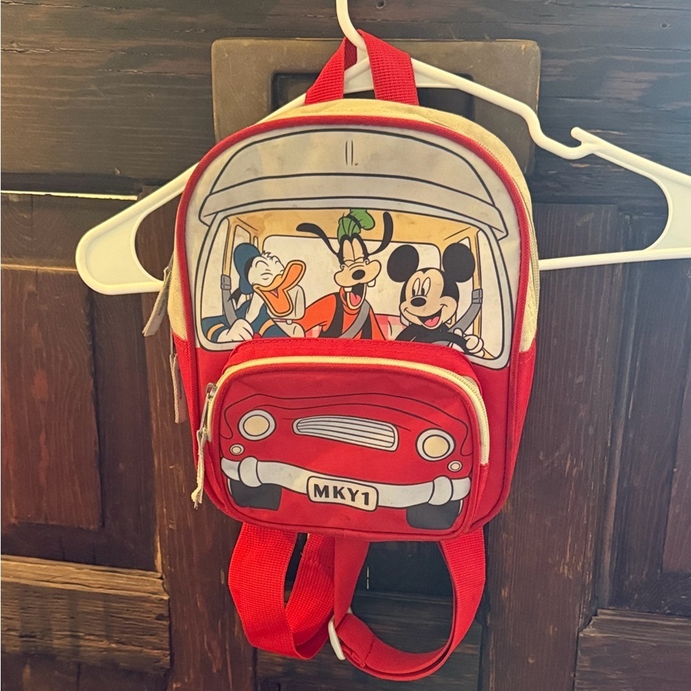 Disney Mickey Mouse Red and White Backpack